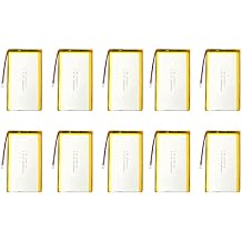 10X 3.7V 10000mAh 1165110 Lipo Battery Rechargeable Lithium Polymer Ion Battery with PH2.0mm JST Connector
