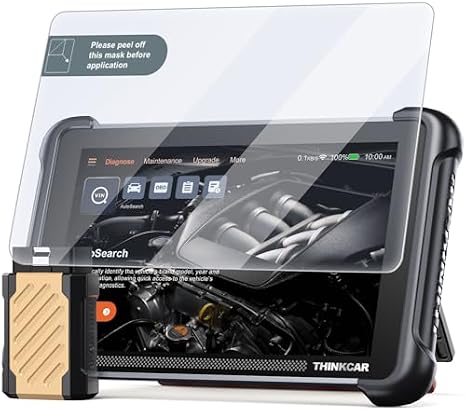 THINKSCAN 689BT OBD2 Scanner with Tempered Glass Screen Pro Tector, Full Bidirectional Control, 34 Hot Services, DoIP and CAN FD
