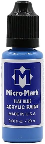 Micro-Mark Flat Blue Acrylic Paint, 20ml