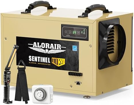 ALORAIR Crawl Space Dehumidifiers Bundle - 120 PPD Commercial Dehumidifier + Accessories Package, Auto Defrost Crawlspaces Dehumidifiers