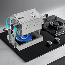 300-1200g Commercial Coffee Bean Roaster, 5-59RPM Adjustable Speed Gas Burner Drum Type Coffee Roasting Machine
