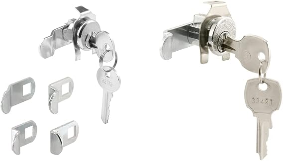 Prime-Line S 4140 Mailbox Lock Nickel Finish, ILCO 1003M Keyway, Opens Counter-Clockwise with 90o Rotation & MP4571 NA14 Keyway, Mail Box Lock, Counter-Clockwise Rotation, (Single Pack)