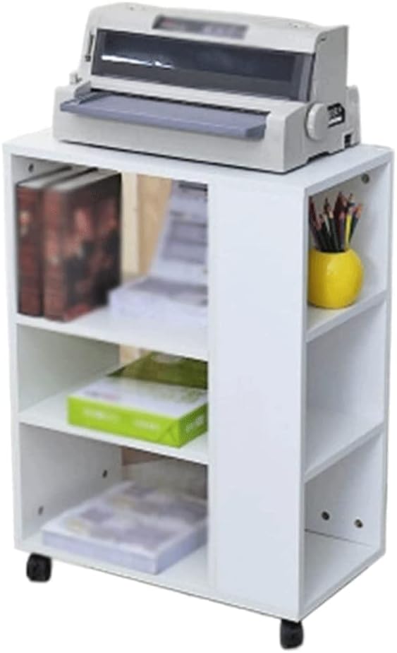 Printer Table Mobile Printer Stand Printer Cart on Wheels Fax Machine Stand Rolling Printer Table Heavy Duty Printer Shelf for Home Office Easy to use