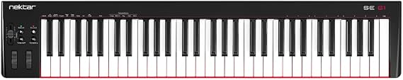 Nektar SE61 - USB MIDI Controller Keyboard with Nektar DAW Integration, Black | Black