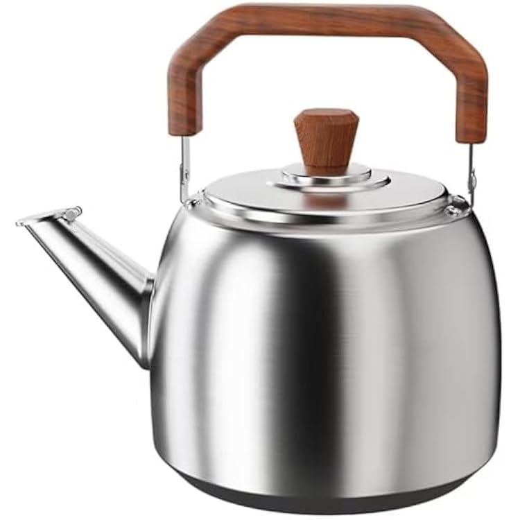 Whistling teapot with bakelite Handle,lid with Sound chip,stovetop Tea Kettle for Gas Stove and Induction Cooker,hot Water Fast to Boil,316 Stainless Steel Kettle