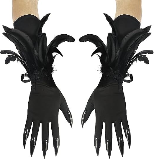 Halloween Costume Werewolf Paw Gloves Witch Long Nail Cat Woman Claw Gloves