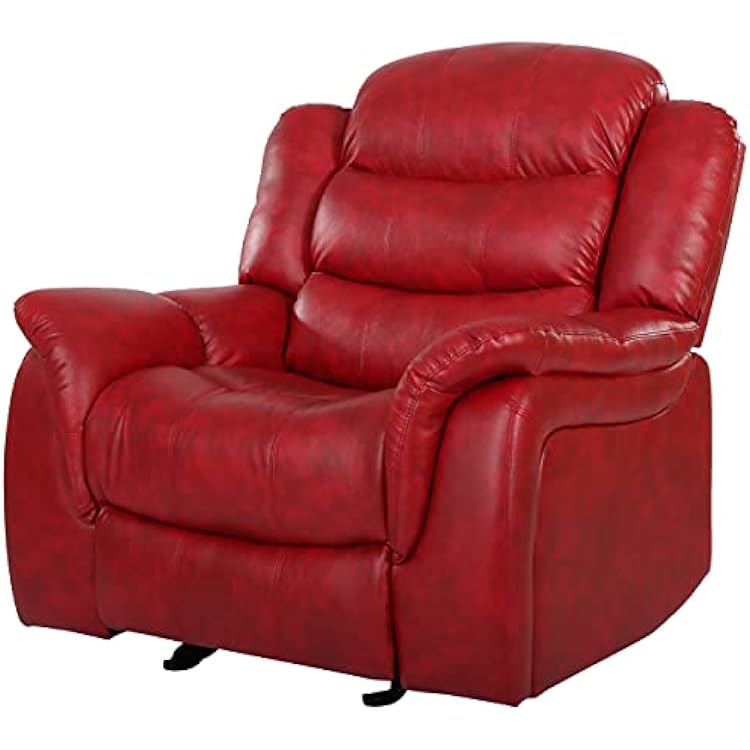 Christopher Knight Home Hawthorne Glider Recliner, Leather, Oxblood Red