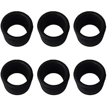 Black Rubber Fishing Rod Holder Tackle Cap Kit fit for Rod Holder Pole Rest Rack Insert Protectors 1.5mm Wall