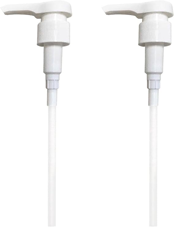 Pump Dispenser,Plastic Replacement Pump for Shampoo/Conditioner Dispenser,White Bottle Pump Head with 28/410 Neck Size Threaded containers Suitable for 2.5cm/0.98inch Bottle Mouth(2pcs)