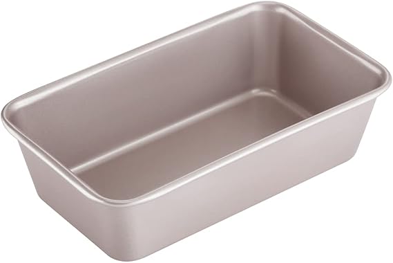 CHEFMADE 2LB Rectangle Loaf Pan, Non-Stick Oblong Bread and Meat Bakeware for Oven Baking (Champagne Gold)
