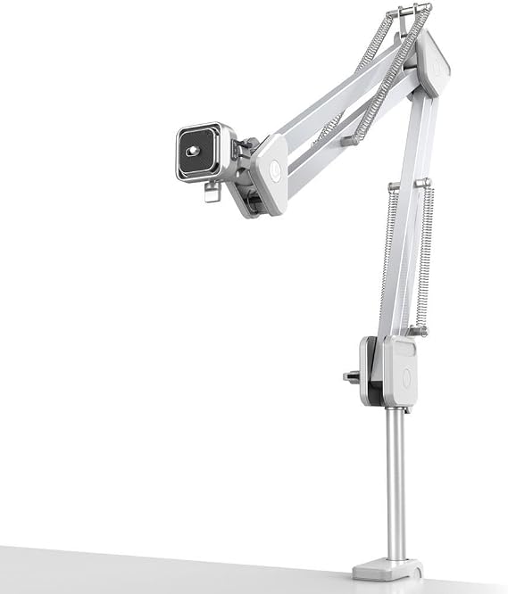 ULANZI TH04 Overhead Camera Mount with Magic Arm and 1/4" Ball Head, 360 Rotatable Camera Desk Mount, Desk Tripod with Uka Quick Release Setup for DSLR Cameras/Webcam/iPhone/Ring Light/Microphone