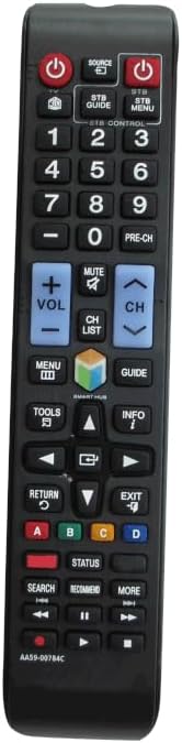 General Remote Control for Samsung UN78JU7500 UN55JU670DF UN40JU650DF UN75JU7100F UN85JU7100F UN43JU6400F UN48JU6400F UN50JU7500FXZA UN55JU7500FXZA UN48JU640D UN43JU640D 3D Smart 4K UHD LED HDTV TV