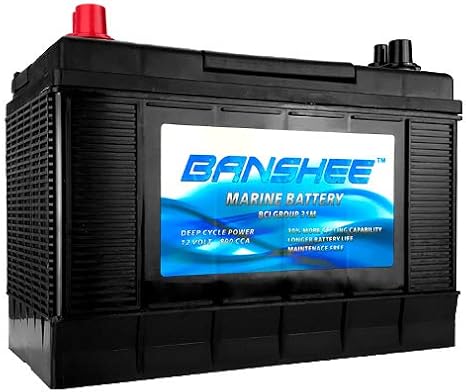 Deep Cycle Marine Battery, Group 31, 800 CCA, Top Post