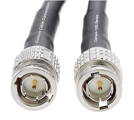 Custom Cable Connection 50 Foot Canare (L-5.5CUHD) 12G-SDI 4K UHD Video BNC Coax Cable Sold