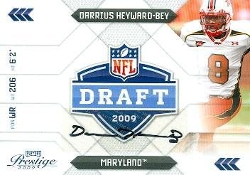119037 Maryland 2009 Panini Playoff Prestige No. 6 Rookie Darrius Heyward-Bey Autographed Football Card