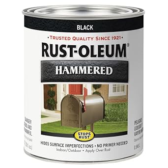 Rust-Oleum Stops Rust Low VOC Hammered Black, 1 Count Pack of 1