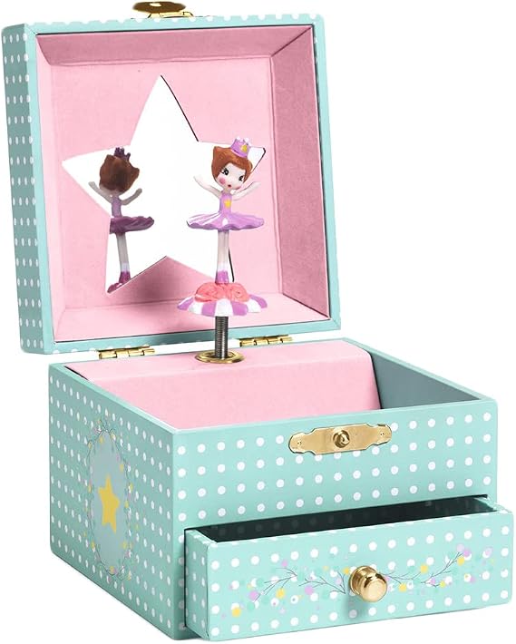 Djeco 36085 Caja de musica Bailarina delicada Music Boxes, Multicoloured