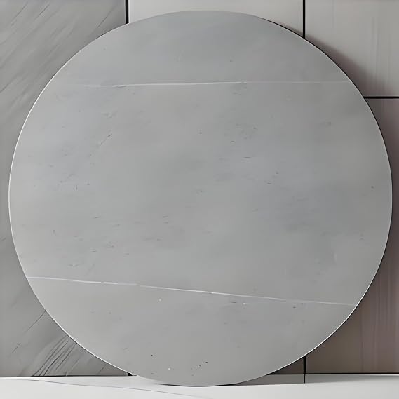 Round Lazy Susan Turntable for Dining Table 20 24 28 32 34 36 40 43 47inch Kitchen Rotating Tray, Large Lazy Susan Turntable, Marble Texture Rotating Tray, 360 Swivel Revolving Plate for Banquets(Gra