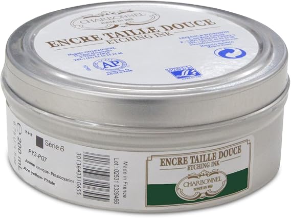 Charbonnel Etching Ink, 200 mL, Permanent Green