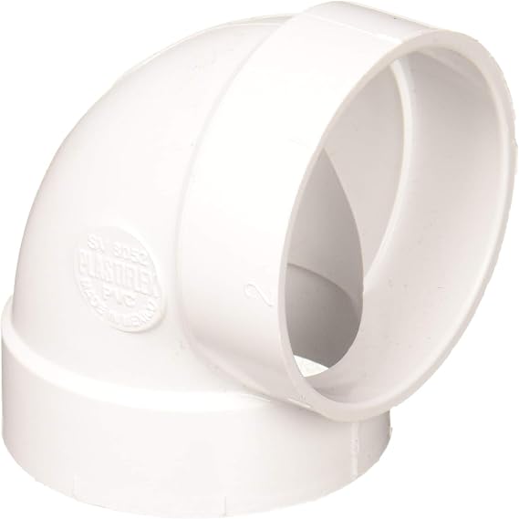 Airvac VM104/5506 90-Degree Short Elbow PVC Fitting