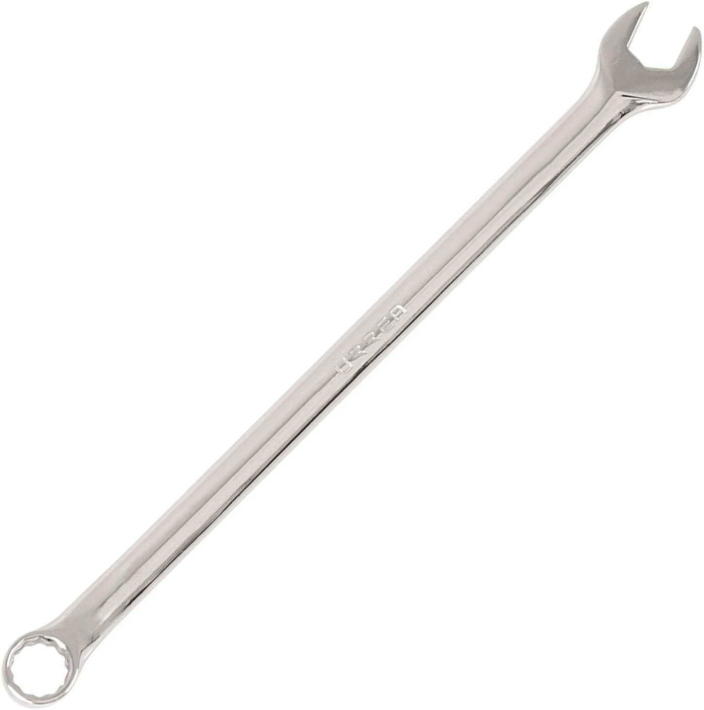 URREA 12-Point Combination Wrench - 1516 Extra Long Mechanics Tool with Extended Reach & Nickel-Chrome Finish - 1230L