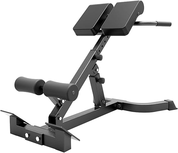 Hyper Back Extension Machine Multifuncational Roman Chair Adjustable Weight Bench Ab Workouts Foldable Sit Up Gym Bench For Glute, Hamstring 330lbs Capacity