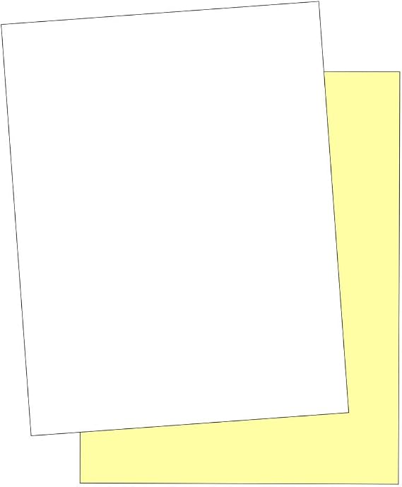 NextDayLabels Plain 2-Part Color Collated Paper 500 Sheets