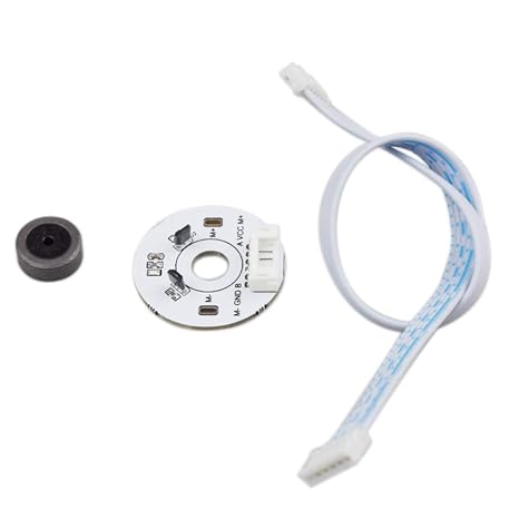 High-Precision Magnetic Hall Encoder with Dual Hall Phase Output 12-Pulse Square Wave for 37-520 Motor 4 Set/Pack