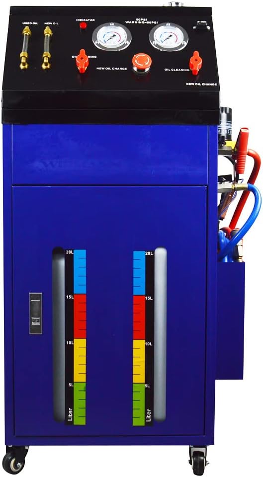 TECHTONGDA Auto Transmission Fluid Flush Machine Transmission Oil Exchange Cleaning Machine DC12V 0-60PSI