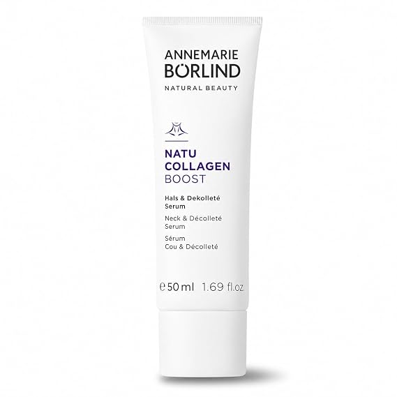 ANNEMARIE BORLIND - NATU COLLAGEN Neck & Decollete Serum - lifting, smoothing, and nourishing skin care, with botanical collagen and plant-based protein, vegan, 1.69 Fl. Oz.