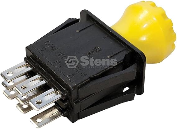 Stens New PTO Switch 430-559 Compatible with/Replacement for John Deere D160, D170, LA130, LA140, LA145, LA150, LA155, LA165, LA175, X130R, X140, X155R and X165 AM119139, AM131966, AUC10632, GY20939 Black
