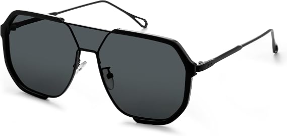 VANLINKER Retro Trendy Oversized Aviator Square Sunglasses for Women Men 2025 70s Shades VL9896