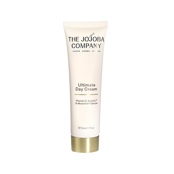 Jojoba Ultimate Day Cream with Vitamin C, Arctalis & Akoactive Garuda Firming & Lifting Anti-Aging Moisturizer Smooths Fine Lines Blue Light Protection Hydrating Face Cream 50ml