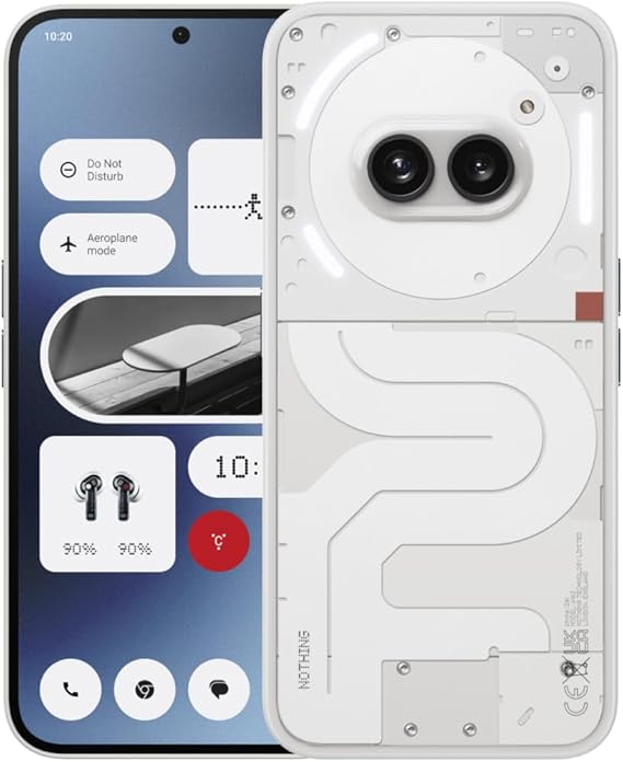 Nothing Phone 2a 8+128GB - Smartphone con Nothing OS 2.5 - Blanco Roto