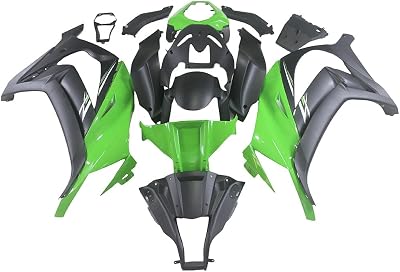 ABS Plastic Green Black Fairing Kit Fit for Kawasaki Ninja ZX10R 2011 2012 2013 2014 2015 ZX-10R 11 12 13 14 15 Injection Mold Bodywork Fairings Motorcycle Full Body Kit