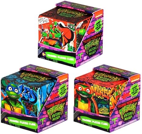 Shashibo DODECA Magnetic Puzzle Cube Bundle, Bundle of 3, TMNT