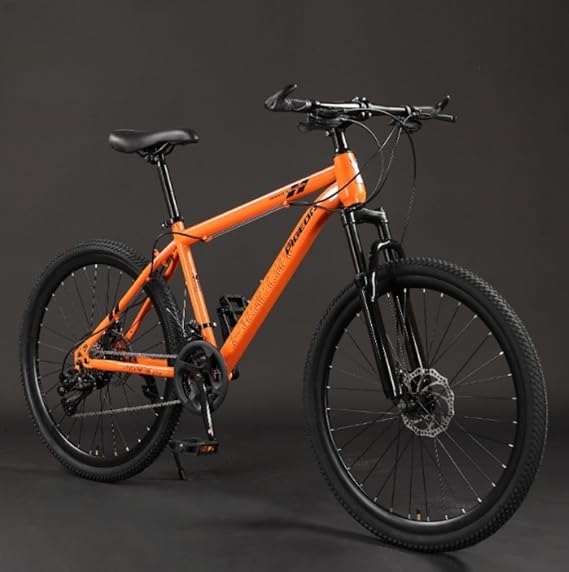 Road Bike, 24/26/27.5 Inches, Mountain Bike, Bicycle, Disc Brake, Ultra High Carbon Steel Frame, Street Riding, Commuting to Work or School