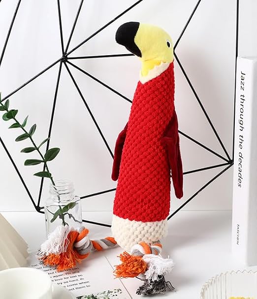 Clobeau Pet Toys Plush Hedgehog Dog Toy Giggler Squeak Chew Toy Molar Teeth Cleaning Stuffed Doll Squeaky Pet Toys Biting Training Playing Toys for Small and Medium Dogs Puppy Christmas Toys