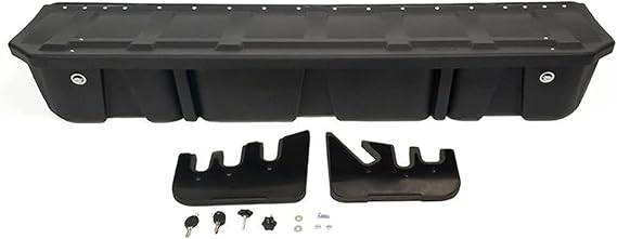 DU-HA Lockable Under Seat Storage fits 2015-2024 Ford F150 Super Crew Cab & 2017-2024 F250 F350 F450 F550 Super Duty Crew Cab | Black Heavy-Duty Back Seat Lockbox, Includes 2 Keys | 20116