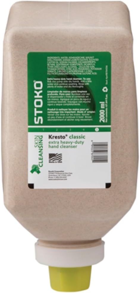 Stoko Kresto 87045 Hand Cleaner 2000 mL SoftBottle, Case of 6