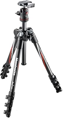 Manfrotto BeFree Compact Lightweight Carbon Fiber Tripod for Travel Photography Black