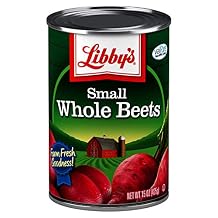 Libby's Small Whole Beets | Deliciously Earthy Flavor | Deep Vibrant Ruby Red-Purple | Seasoned with Sea Salt | Grown & Made in the USA | 15 oz (Pack of 12)