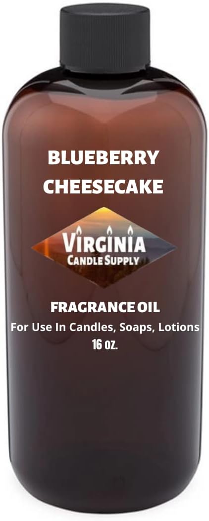 Blueberry Cheesecake Fragrance Oil (16 oz Bottle) for Candle Making, Soap Making, Tart Making, Room Sprays, Lotions, Car Fresheners, Slime, Bath Bombs, Warmers...