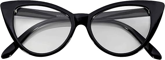OWL Cateye Sunglasses for Women Classic Vintage High Pointed Winged Retro Design