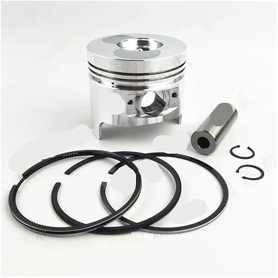 Piston Kit 70mm (Sharp Bottom) Fit for 170F Diesel Engine Piston+Ring+ Pin+ Clip Replacement