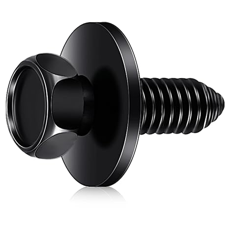 Yaocom 50 Pcs 5/16"-18 x 7/8" Indented Hex Head Body Bolts, Metal Fasteners Automotive Body Screws for Trucks Fender Bolt for Car