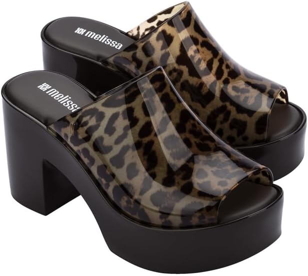 Melissa Mule Heel Collection - Fashion Sandal for Women - Iridescent Comfortable Mule Style - High-Shine Upper with Bubblegum Scent - Chic and Sophisticated