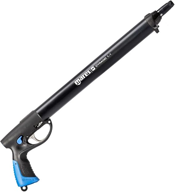 Mares Cyrano 1.1 Speargun for Spearfishing - Lightweight Hydrodynamic Smooth Firing Easy-to-Load Pneumatic Spear Gun with Carrying Bag Included