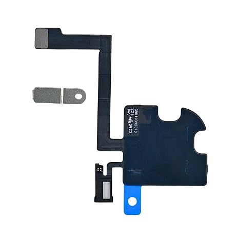 Proximity & Ambient Light Sensor Flex Cable with Metal Bracket for iPhone 15 Pro Max - Restores Auto Screen-Off & Light Sensing, No Soldering (A2849 A3105 A3106 A3108)