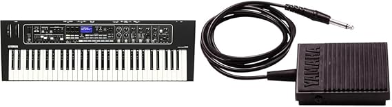 Yamaha 61-Key Keyboard Bundle with Built-In Speakers (CK61) and Compact Sustain Pedal